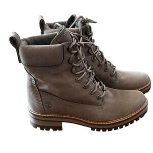 NWOB TIMBERLAND Women's 6-Inch Premium Waterproof Boots – Taupe Grey Size 9